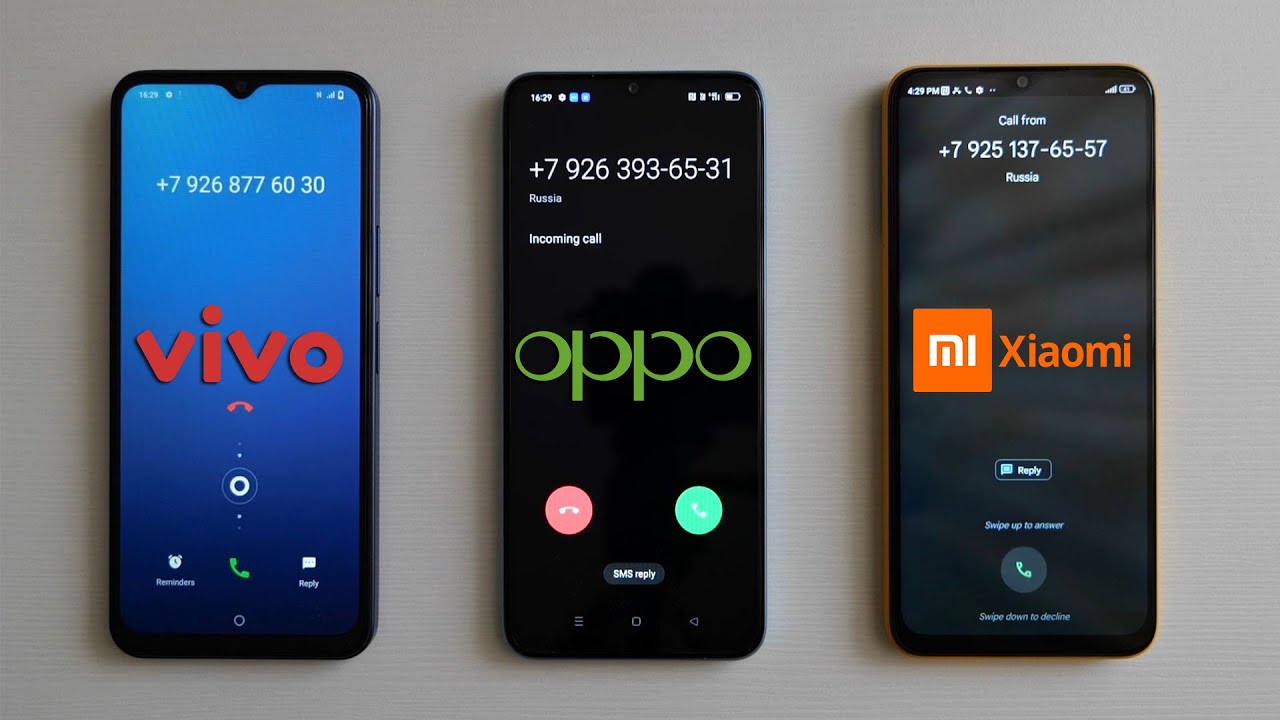 Vivo Y22 vs OPPO A57s vs Xiaomi Poco M5 Incoming Calls