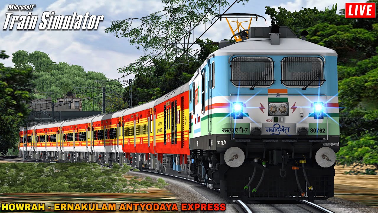 7 Hours Delayed! Can 22877 Howrah - Ernakulam Antyodaya Express Get Priority Run? | MSTS LIVE