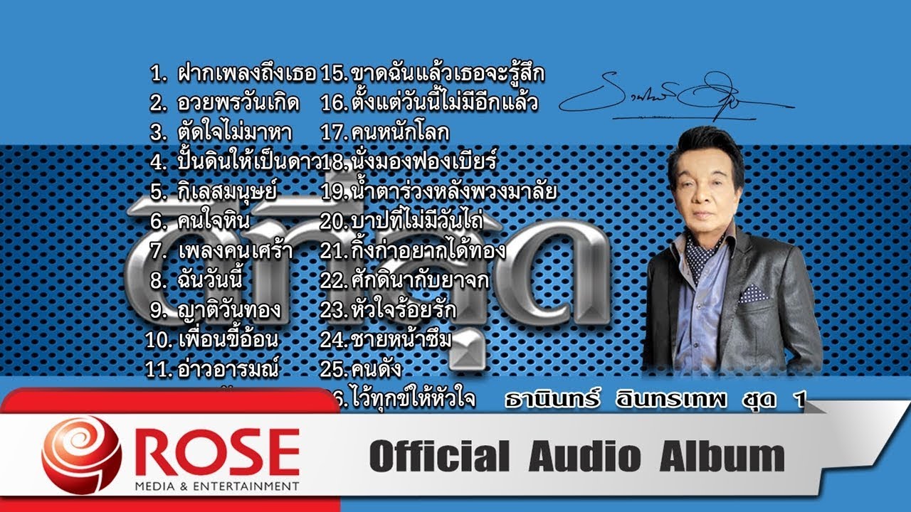 ดีที่สุด - ธานินทร์ อินทรเทพ ชุด 1 (Official Audio Album)