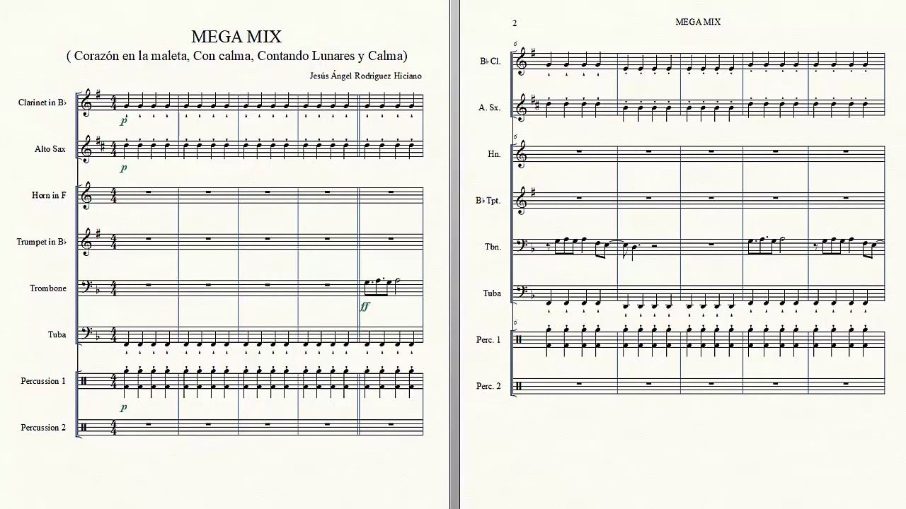 MEGAMIX | CORAZÓN EN LA MALETA, CON CALMA, CONTANDO LUNARES, CALMA | ARREGLO