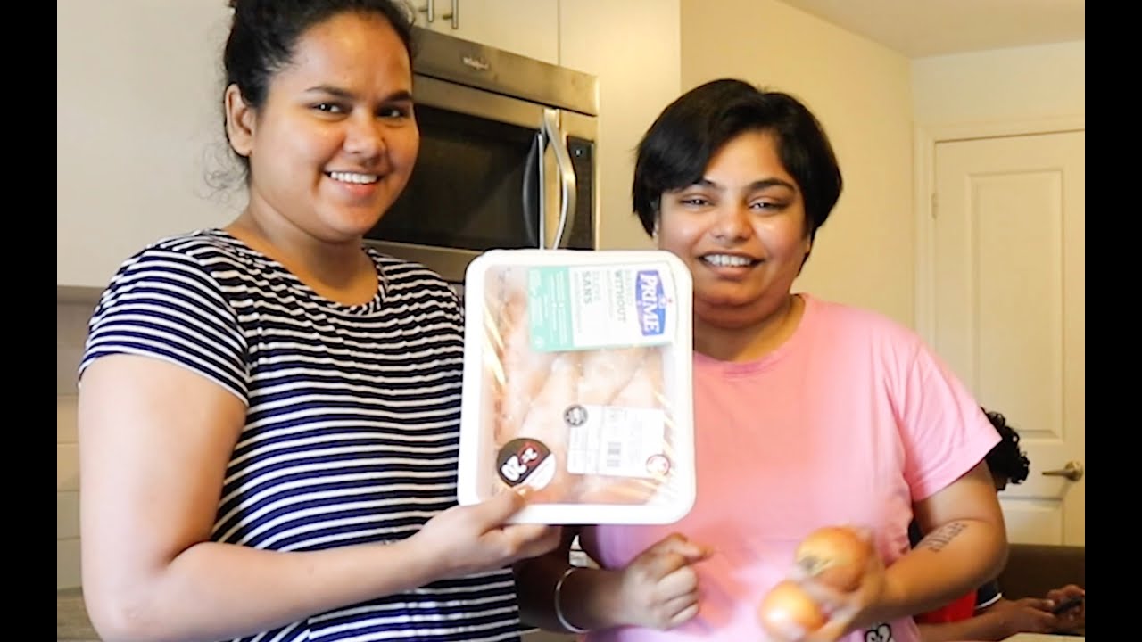 Vegetarian cooks Chicken for Girlfriend | Desi LGBTQ Vlog