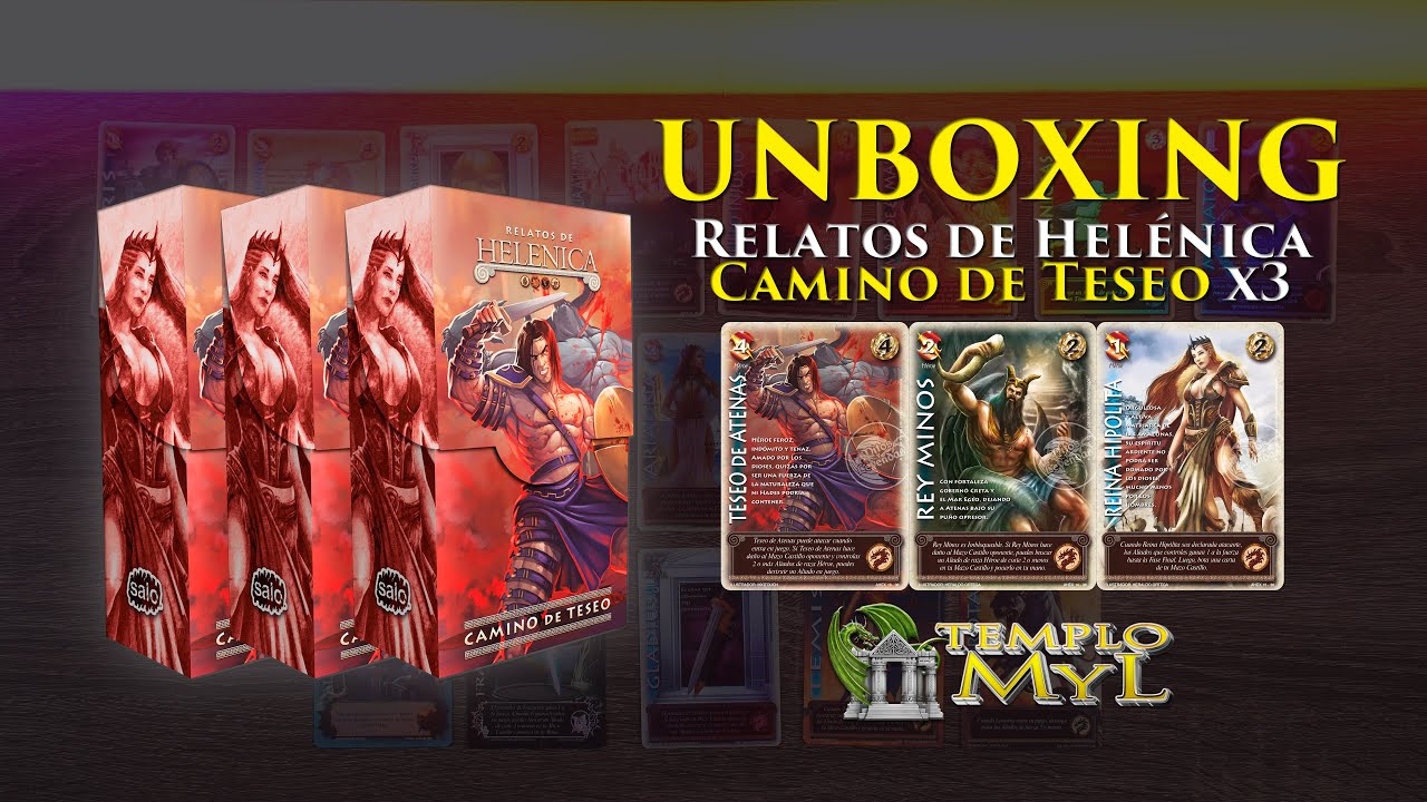 Unboxing Relatos de Helénica Camino de Teseo - Héroe x3 🏛️🐉 Templo MyL