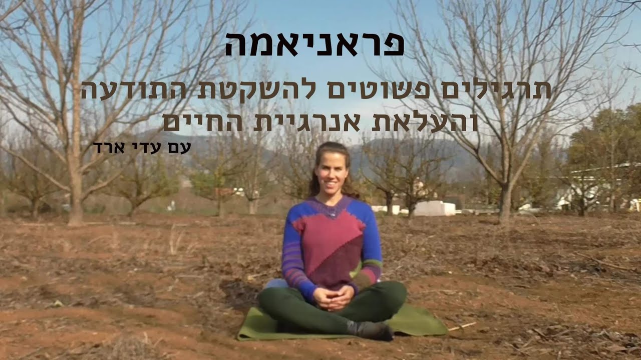 תרגילי פראניאמה פשוטים- להשקטת התודעה והעלאת אנרגיית החיים| יוגה עם עדי ארד