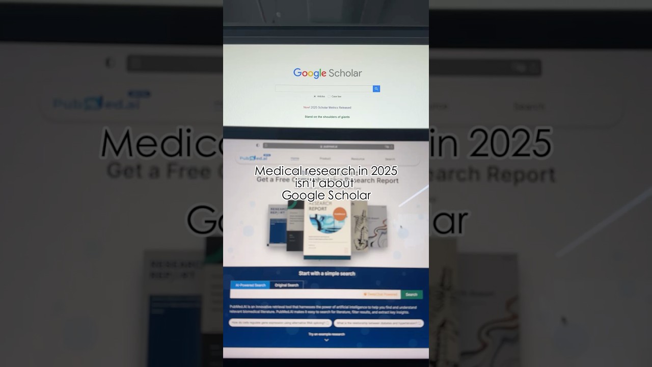 Medical research in 2025, no more google scholar #pubmedai #PubMed #medicalresearch #medstudent