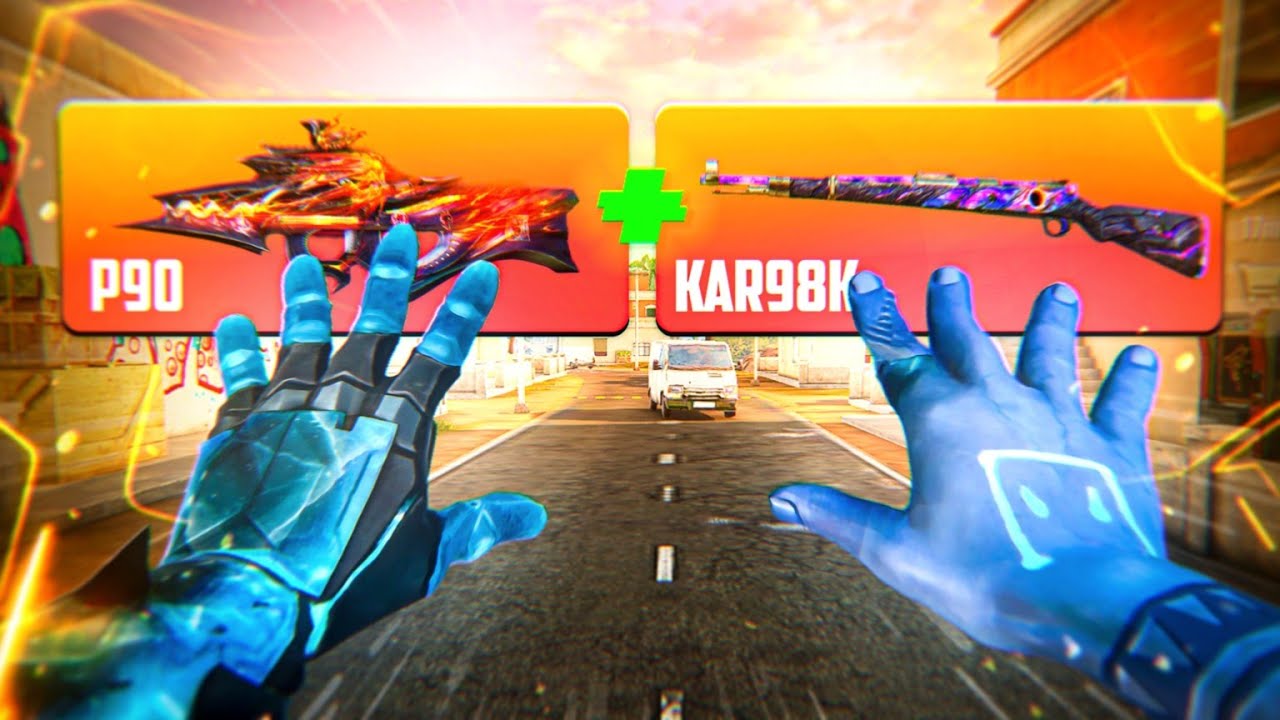 O MEU META COMBO no SOLO VS SQUAD! 🔥 (P90 & KAR98K)