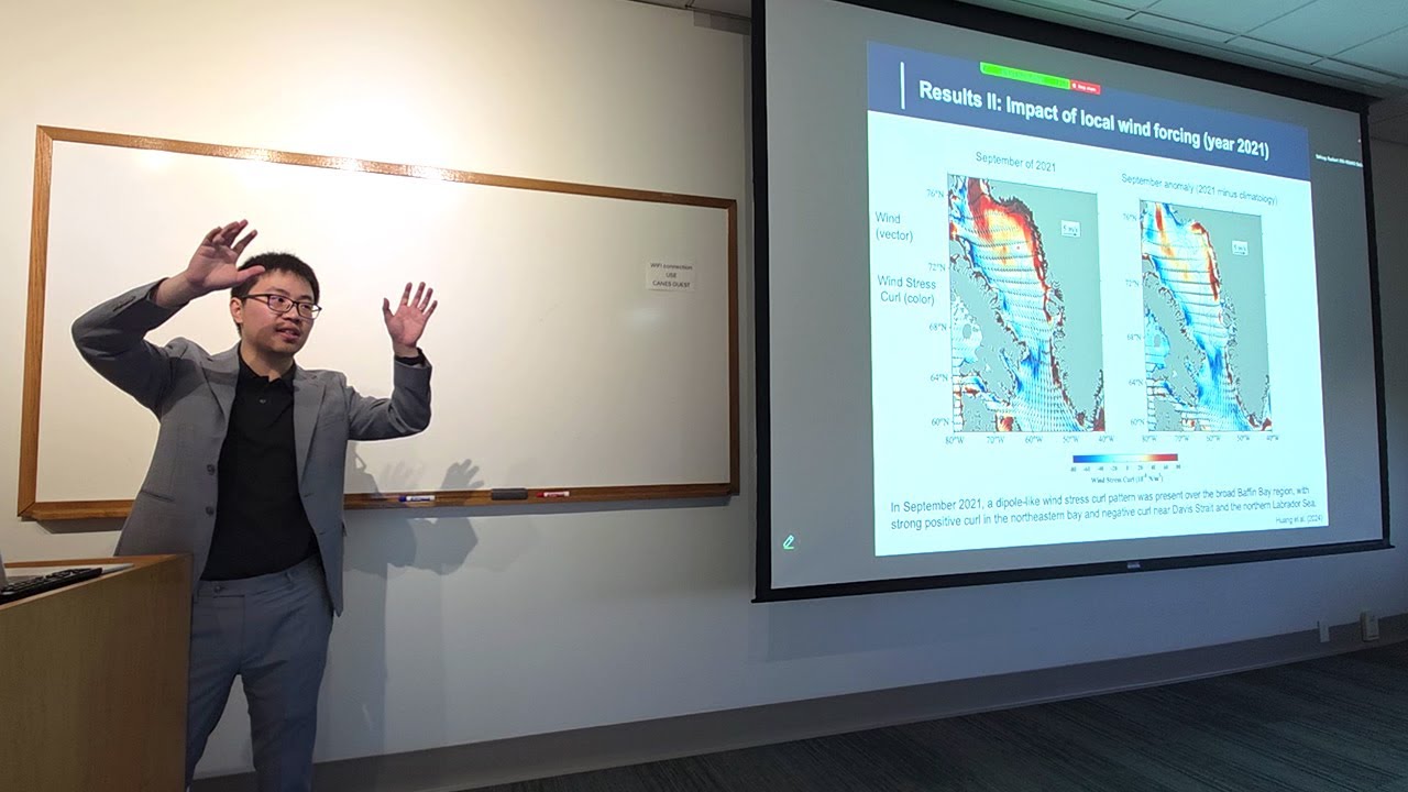 Jie Huang, WHOI: Freshwater and Heat in Baffin Bay