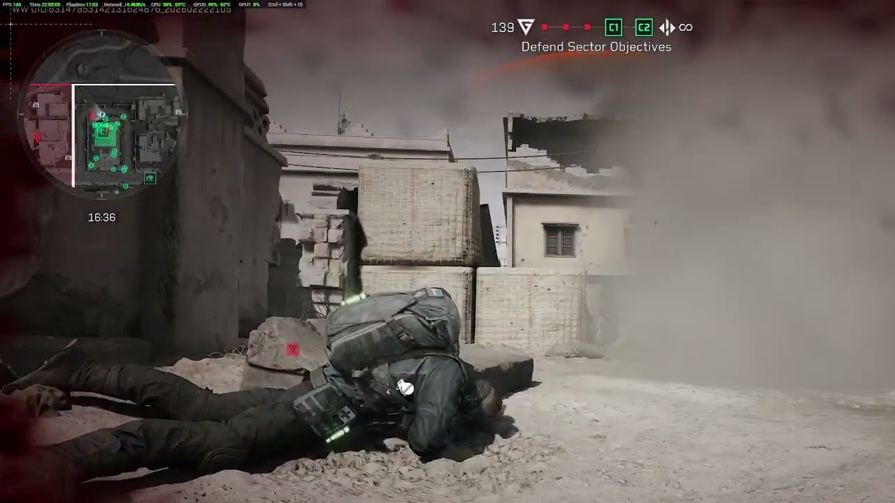 Playing some Delta force for the win.