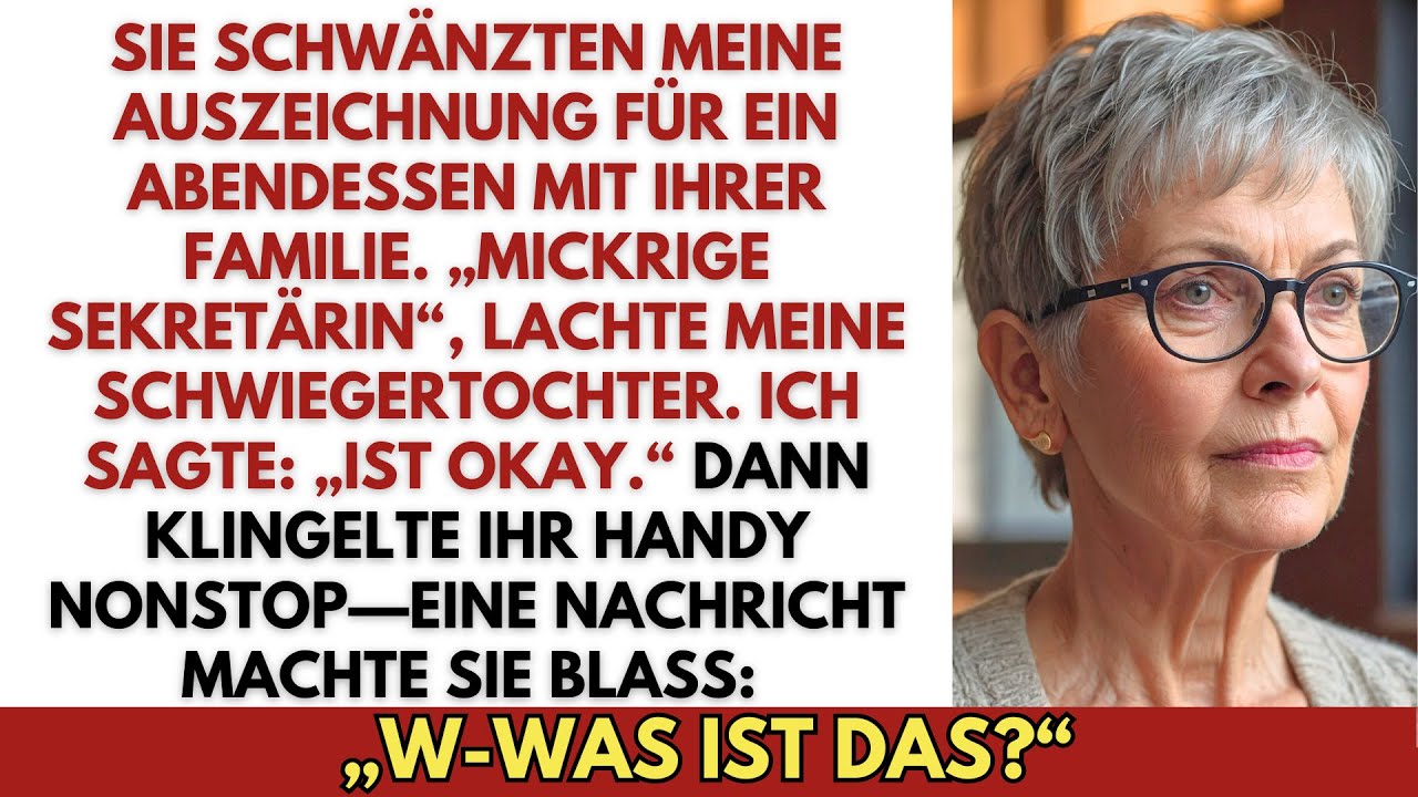 Mein Sohn und meine Schwiegertochter verhöhnten meine militärische Ehre; dann begann die Übertragung