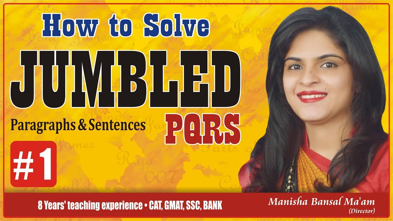 How To Solve jumbled |comprehension,100 Previous Questions by Manisha Bansal Ma'am Part #1