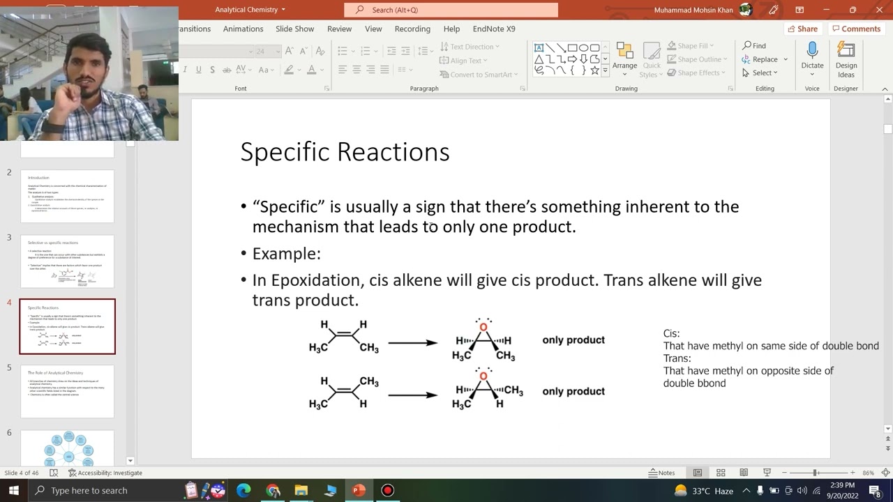 Difference between Selective vs Specific Reactions