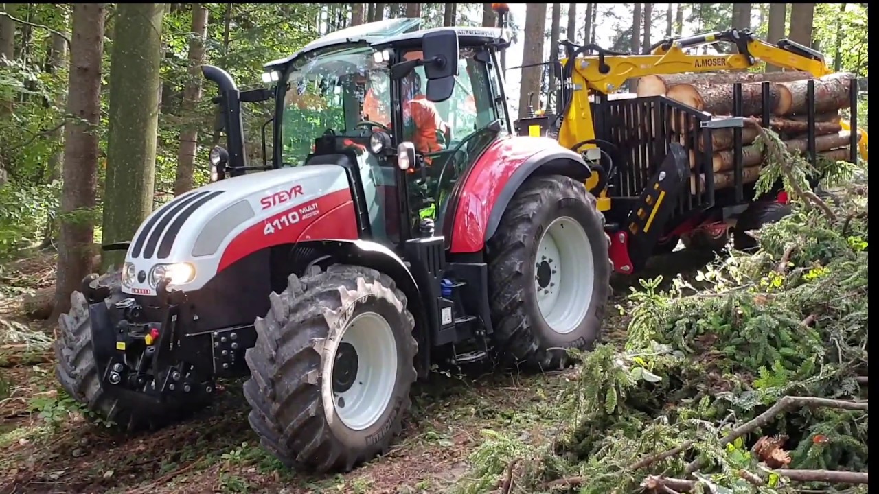 Forstanhänger mit Lenkachse MHL 11 und  MKL 7,2