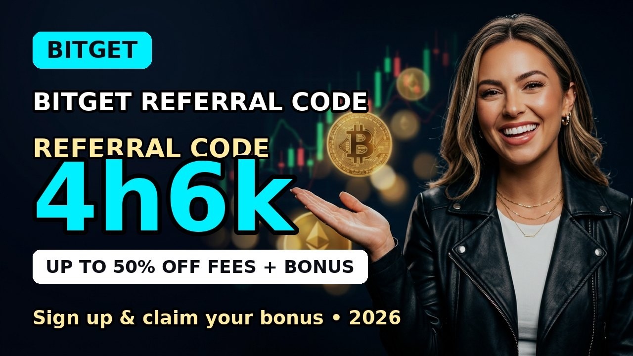 Реферальный код Bitget 4h6k &mdash; скидка до 50% на торговые комиссии (2026)