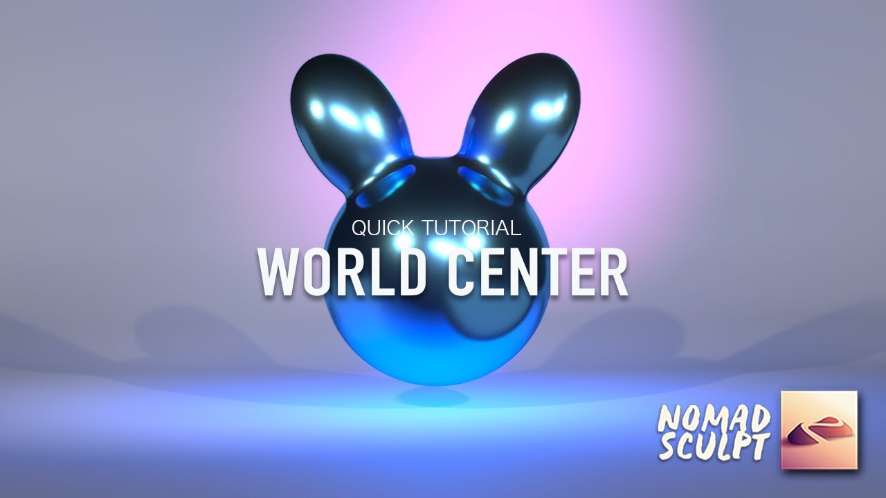 Fix Symmetry by moving your model to WORLD CENTER | Nomad Sculpt Quick Tutorial