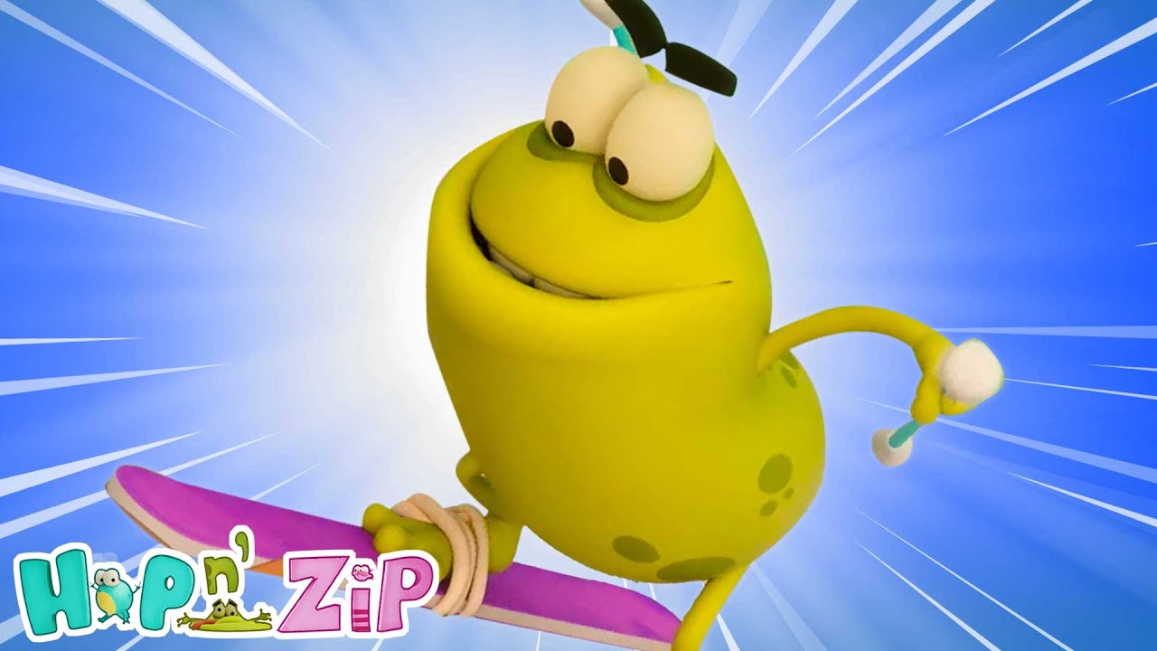 Hop And Zip Skitastic e Animação 3D Desenhos Animados Para Crianças