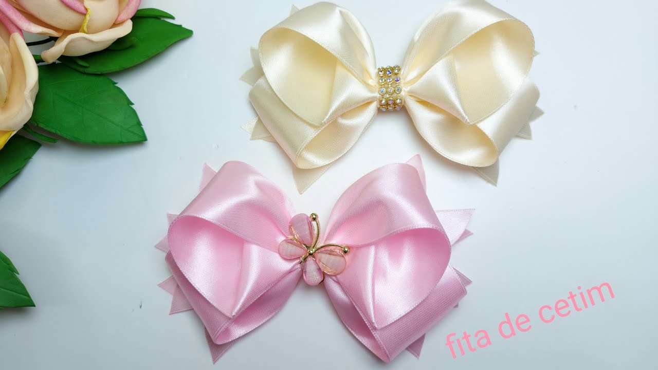 laço fosmosura 5 na fita de cetim-n°9 tutorial-Diy