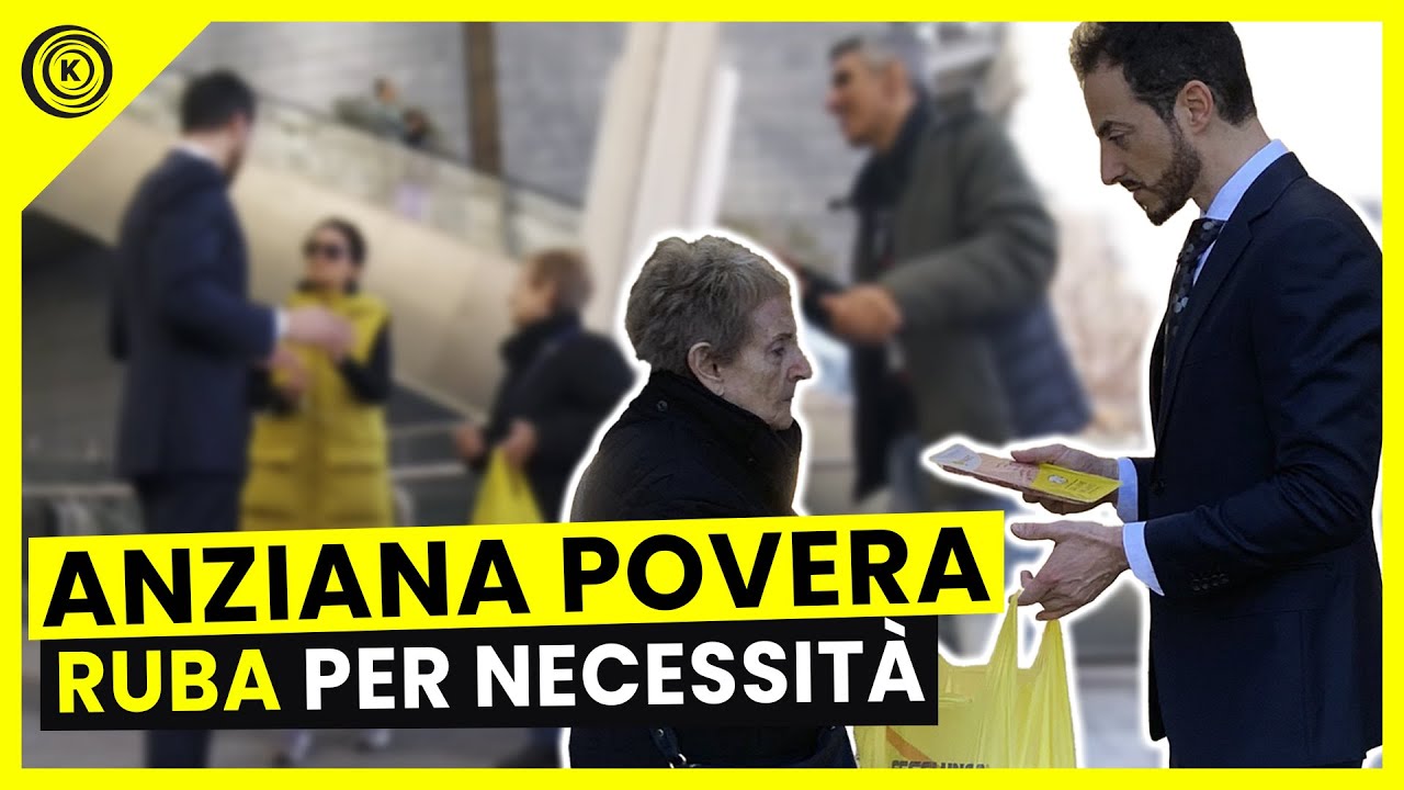 Anziana Povera RUBA per Necessità - Esperimento Sociale - Kiko.Co