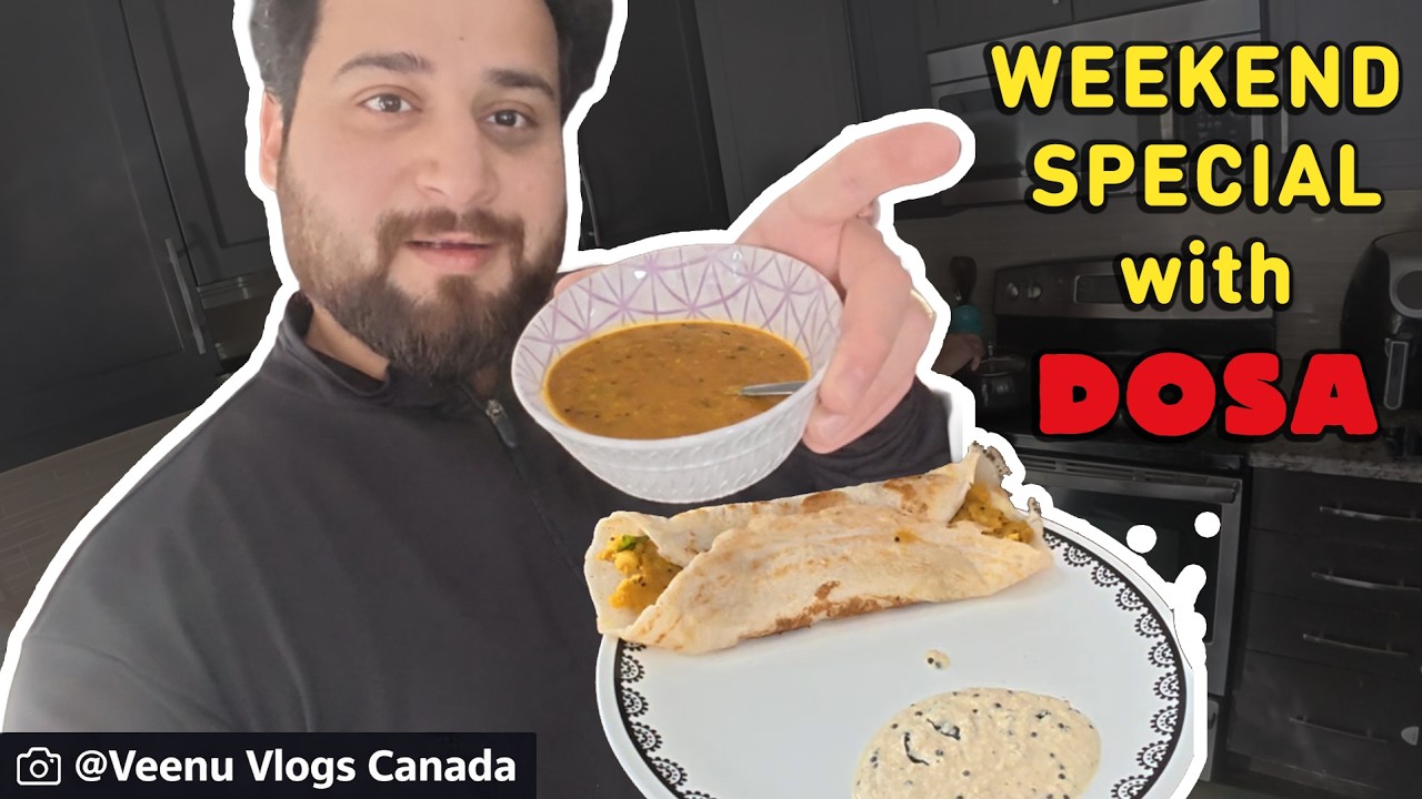 घर पर South Indian Feast 😍 | डोसा, सांभर, आलू मसाला & Coconut Chutney | Daily Vlog 025
