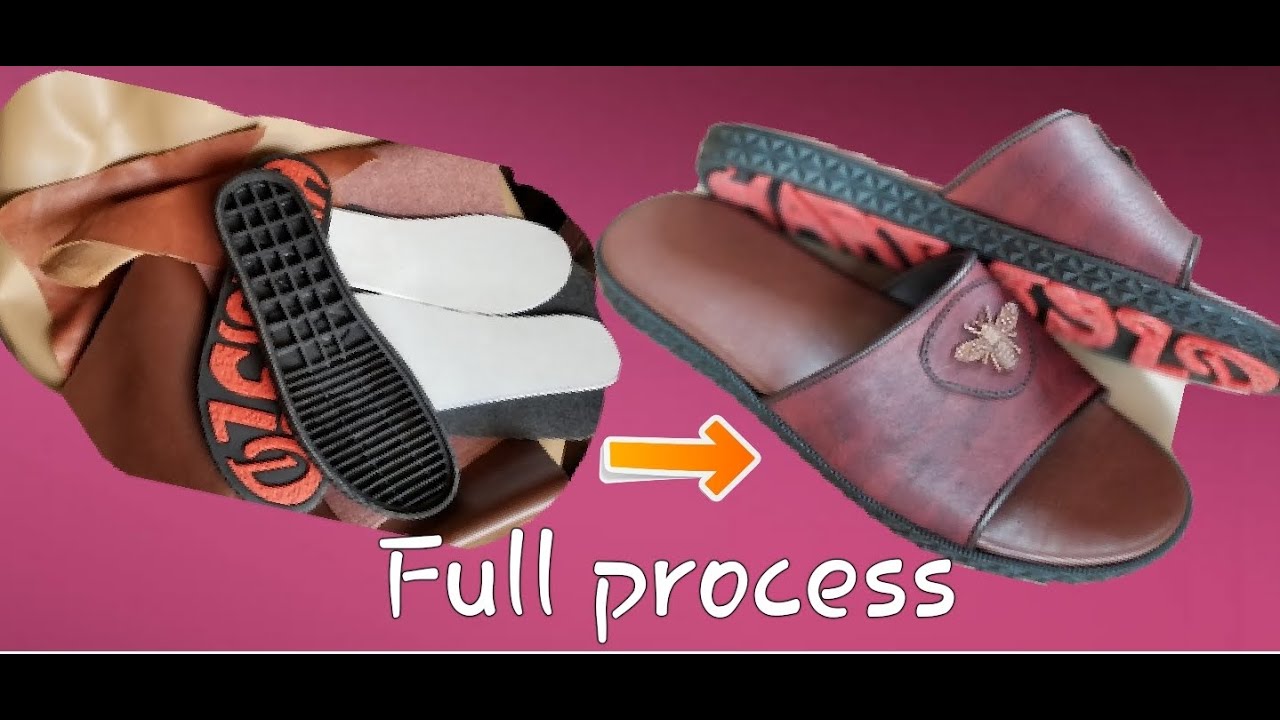 how to make slippers | diy, slide fashion slipper making tutorial