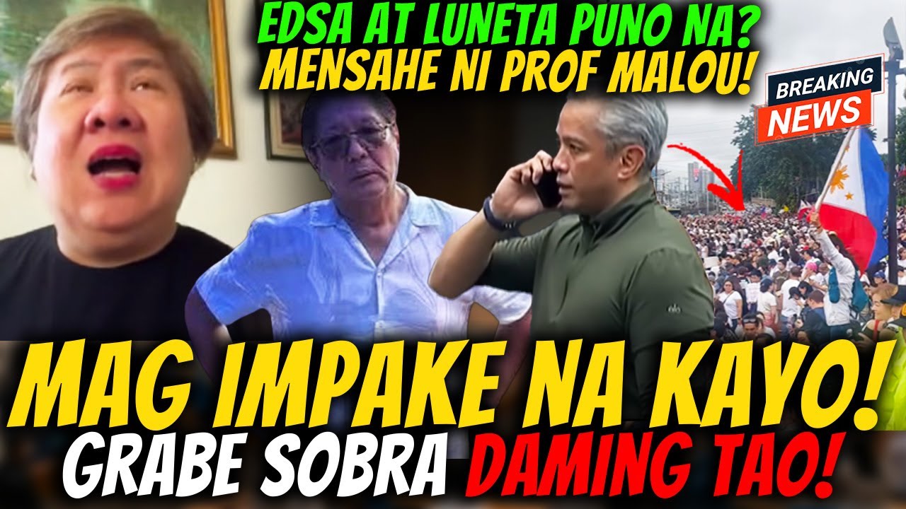 MAG IMPAKE NA KAYO! PROF MALOU MAY MENSAHE KAY JONVIC REMULLA! GRABE NAPAKARAMING TAO