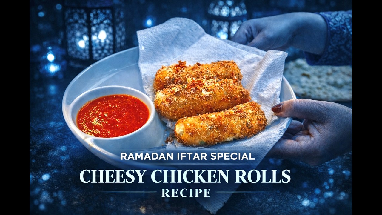 ramadan iftar special cheesy chicken rolls recipe