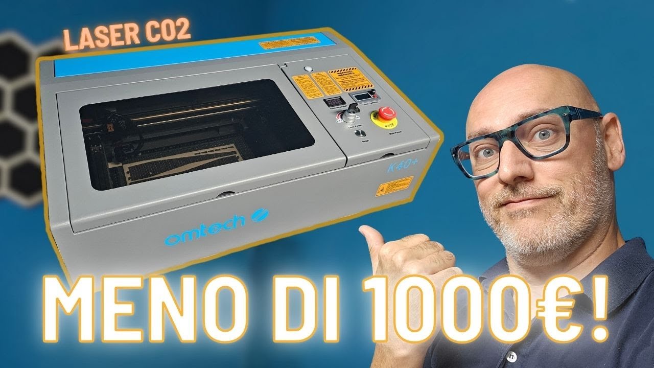 OMTech K40+, un Laser CO2 sotto i 1000€? Setup e prime considerazioni! (PT.1)
