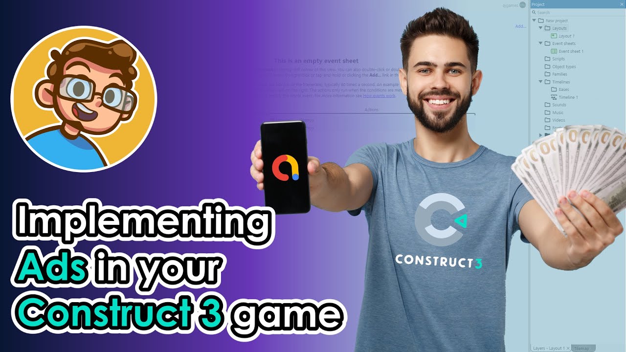 How to implement Ads in your Construct 3 game | Admob Tutorial (2021)