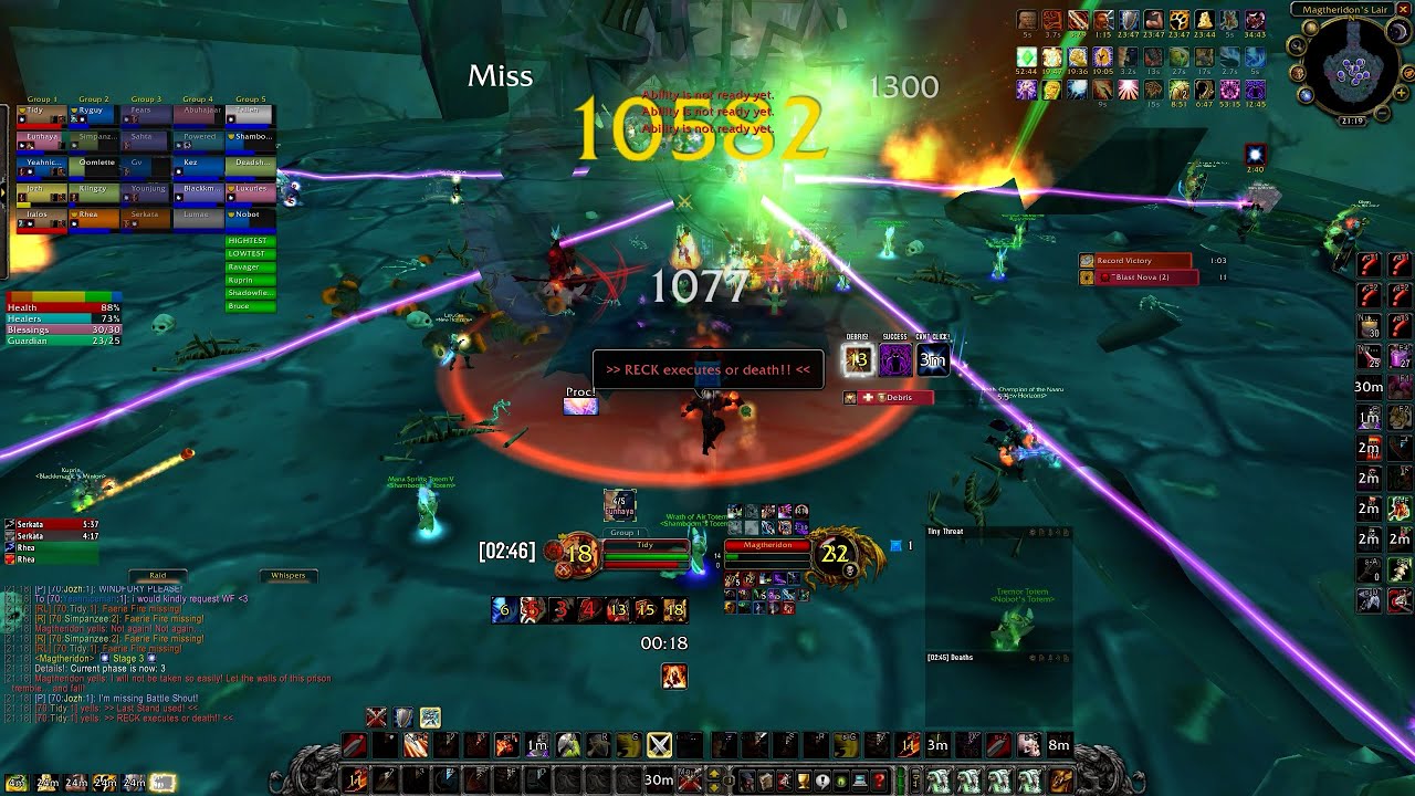 [New Horizons] Arugal #1 Speed Magtheridon - World #1 Tank PoV - Still wearing mitigation gear?