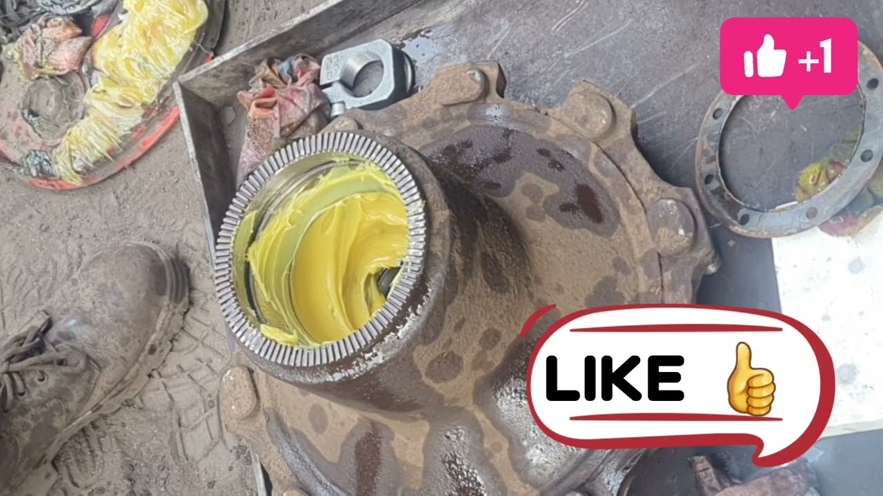 #Bharat benz #how to hub greasing #knowledge @information about hub