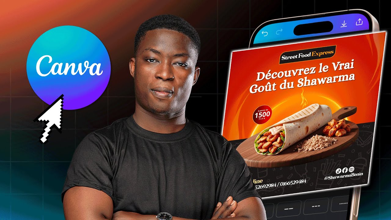 Tuto Canva : Comment utiliser application Canva pour faire une affiche sur téléphone iPhone Android
