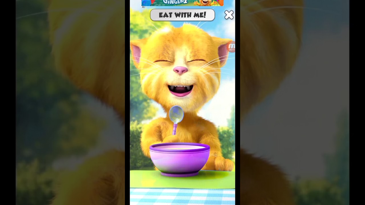 MytalkingGinger#Shortfeed#Shortonly#Shortviral#short#cat#talkingtomsing#cartoon#funy#funytalkingtom#