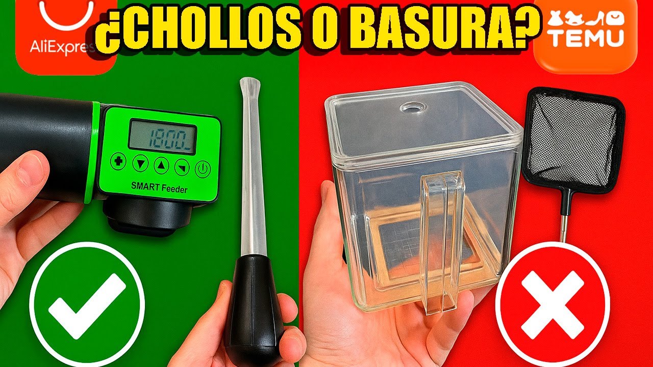 Probando productos de acuario de AliExpress y Temu 🐠 ¿Chollos o Basura?
