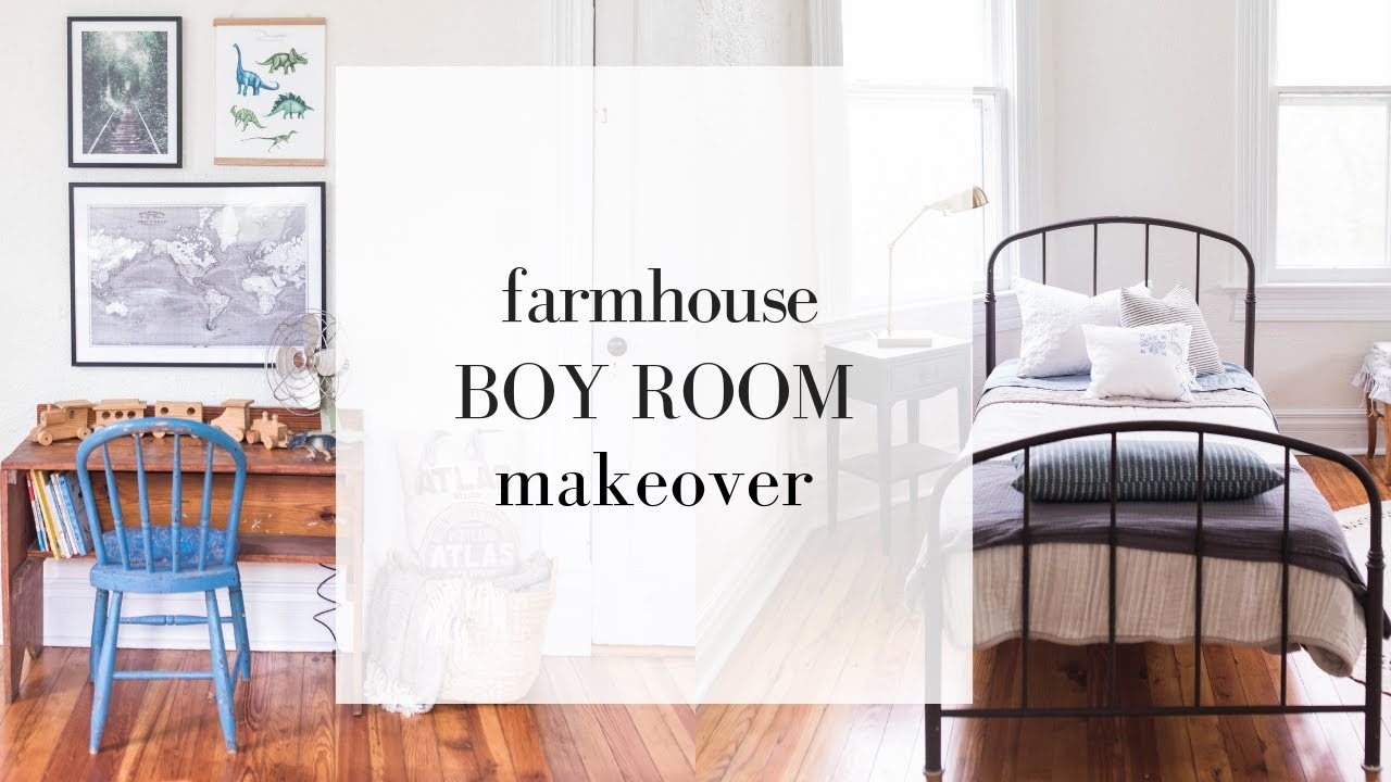 Farmhouse Boys Room Makeover | VINTAGE FINDS | Farmhouse Restoration
