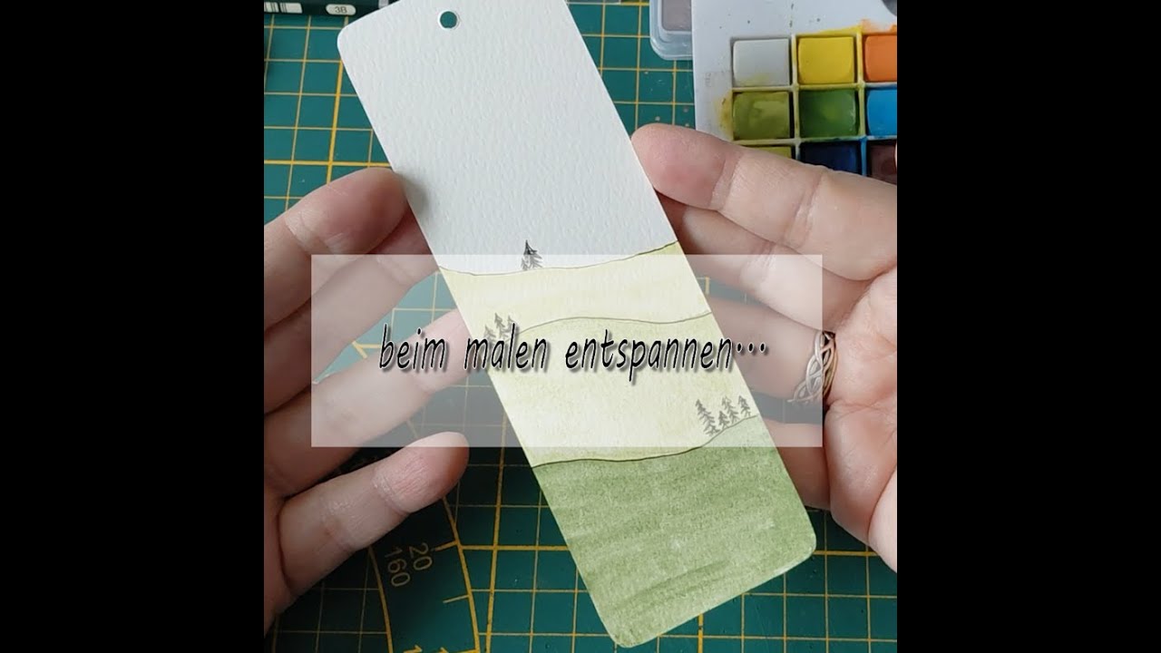 Mal mit mir - #AMSR #doodleart & #aquarellmalerei  - Bilder malen, relax with me