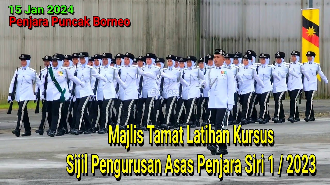 Majlis Tamat Latihan Kursus Sijil Pengurusan Asas Penjara Siri 1 / 2023 #penjara #puncakborneo