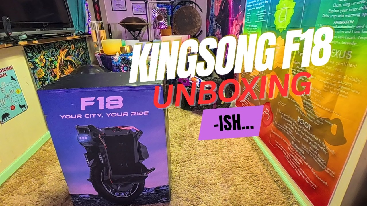 KINGSONG F18 unboxing...ish #electricunicycle #mentalhealthmatters #kingsongf18 #originalmusic #euc