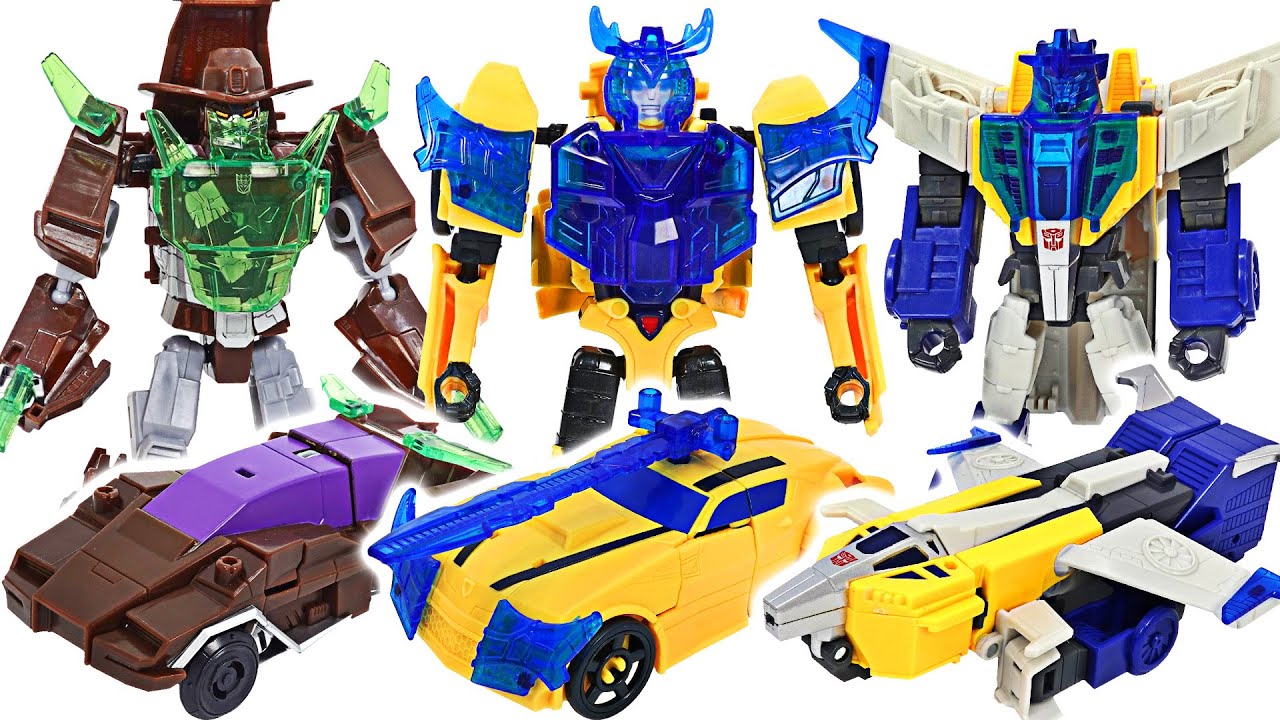 Transformers Cyberverse Adventures Battle Call Bumblebee, Wildwheel, Meteorfire! | DuDuPopTOY