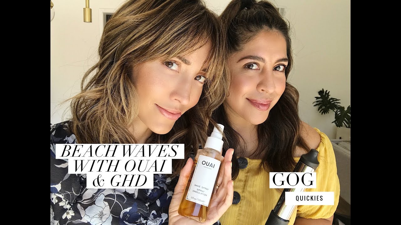 QUICKIE!!!! BEACHY WAVES IN LESS THAN FIVES MINUTES WITH OUAI AND GHD!!!
