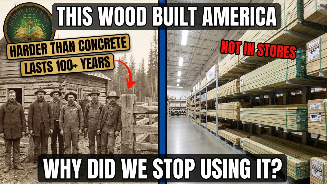 The Wood That Built America: Harder Than Concrete, Lasts 100 Years. Why Did We Stop Using It?