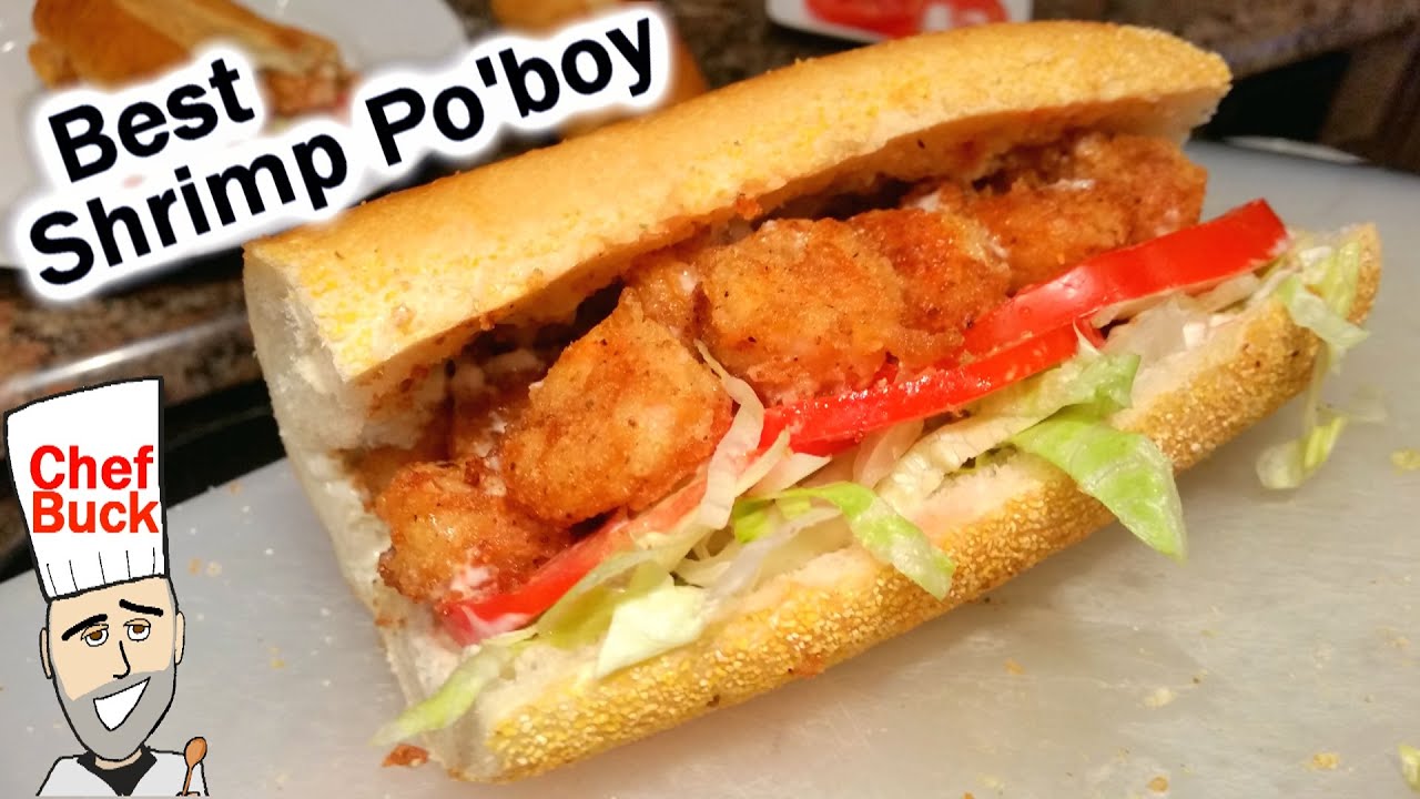 Best Fried Shrimp Po'Boy Sandwich