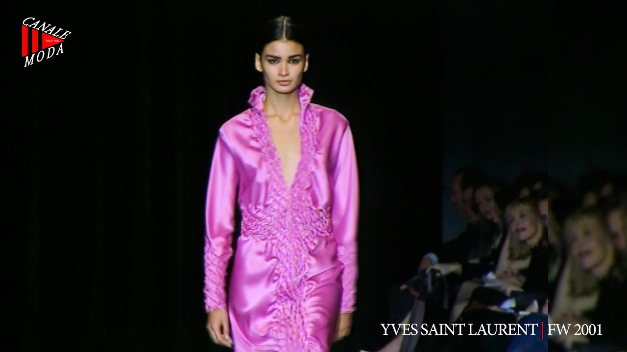 YVES SAINT LAURENT Fall Winter 2001 Paris 4K - Canale Moda