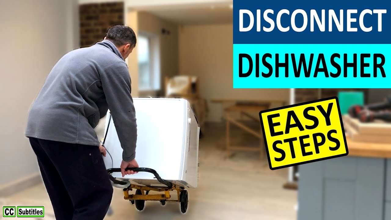 How to Disconnect a Dishwasher for Recycling or Moving - Uninstall a Dishwasher