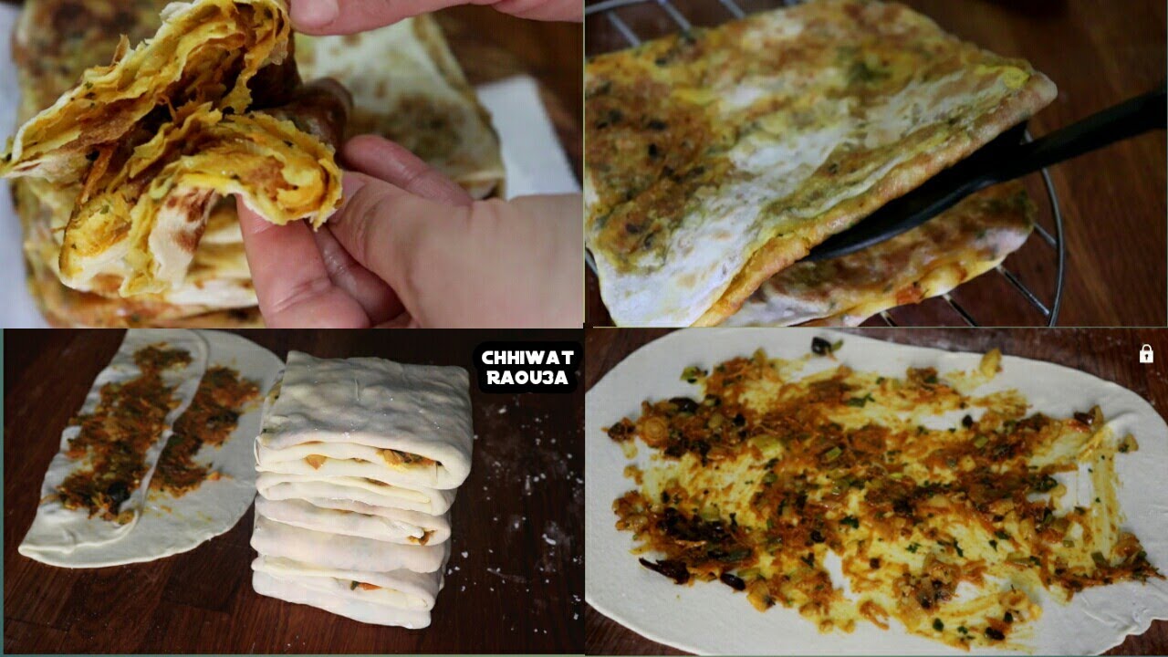 عمركم سمعتوا بمسمن كيذوب في الفم ها هوا😲 معمر بحشوة اقتصادية🌛 معشوقة الجماهير أو بلا زيت😋