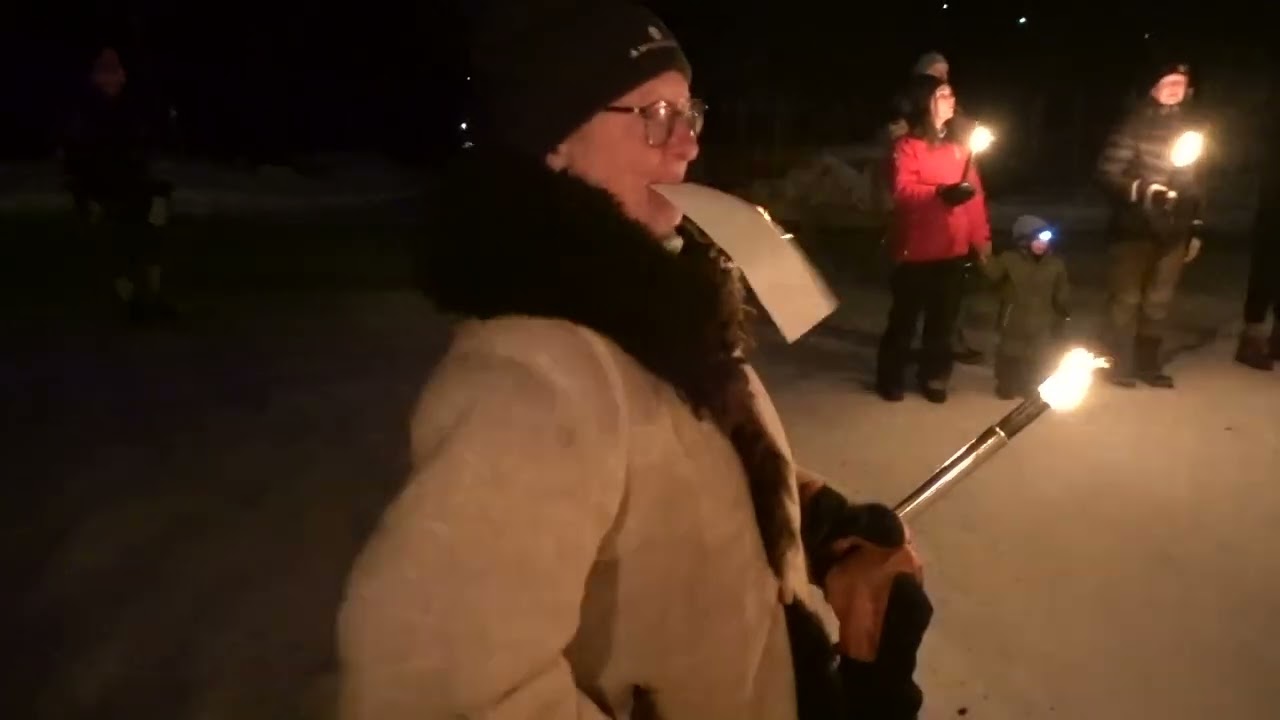 Fakkeltog på Ravangen 31.12.2025