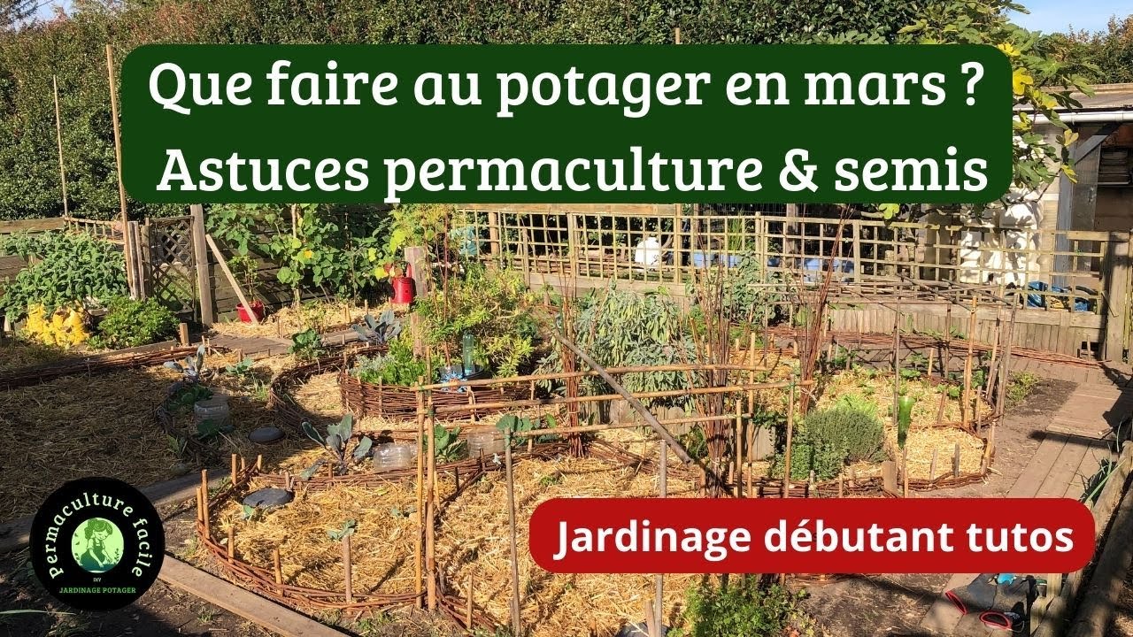 Que faire au potager en mars ? Astuces permaculture facile & semis