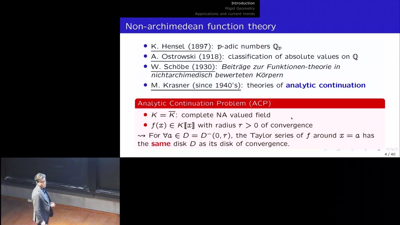 Fumiharu Kato - Non-archimedean geometry --- Past and Present