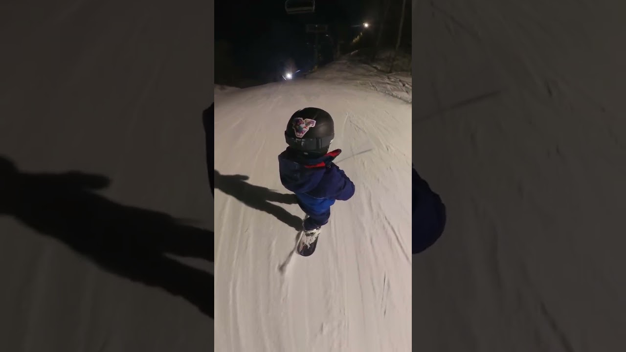 2 Feb 2026 , Ski trip,  Insta 360 quick trial......... 10 years old ............. snowboarder