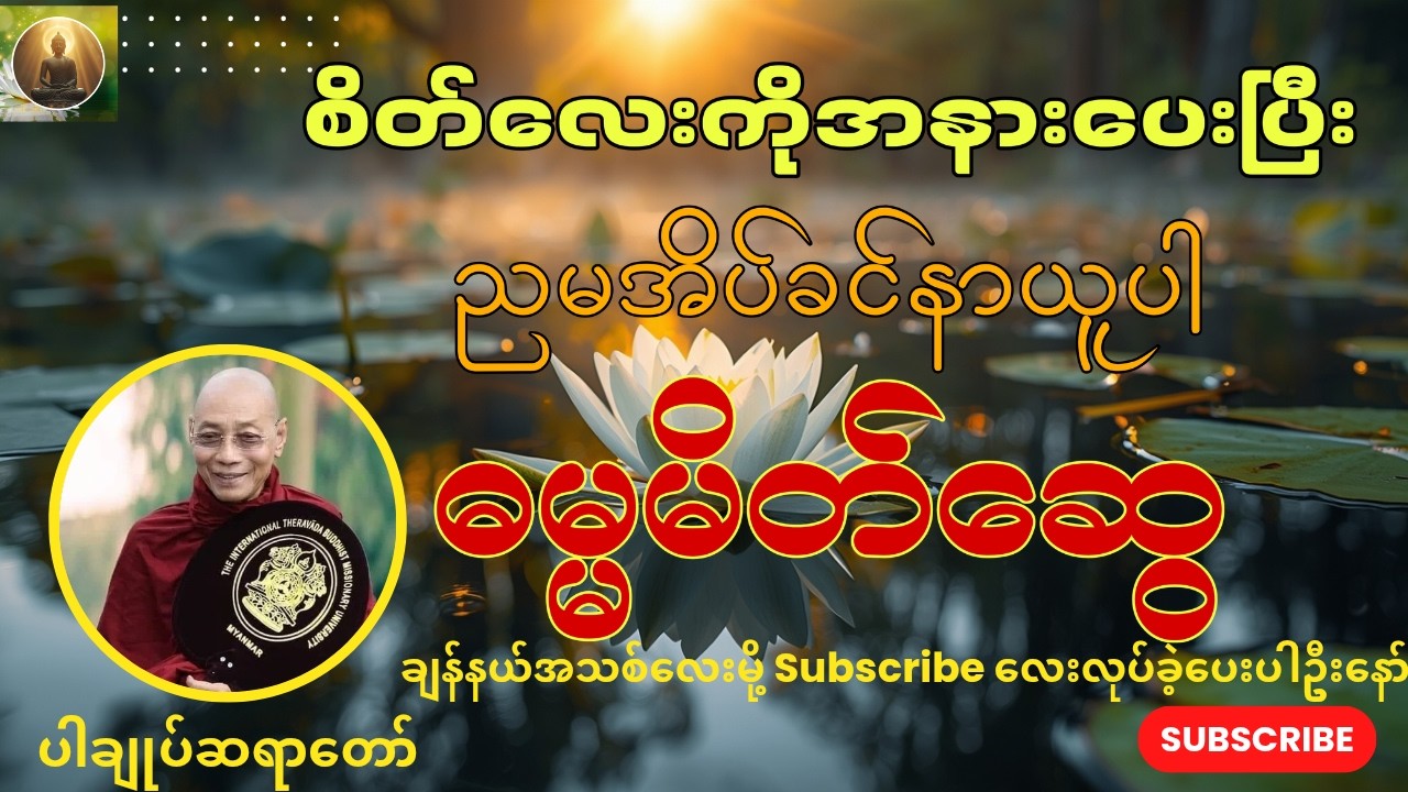 🌼စိတ်လေးကိုအနားပေးပြီး၊ညမအိပ်ခင်နာယူပါဓမ္မမိတ်ဆွေ၊ပါချုပ်ဆရာတော်ဘုရားကြီး🙏