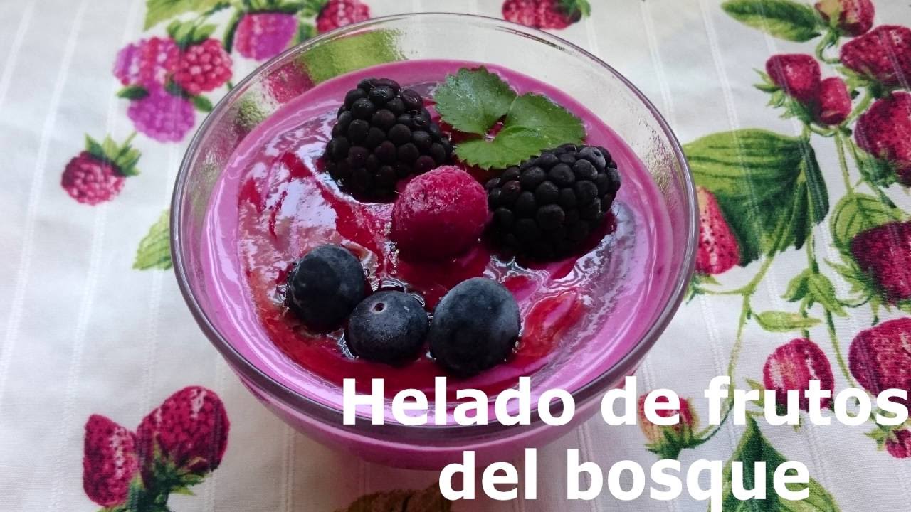 Helado frutos del bosque con Monsieur Cuisine