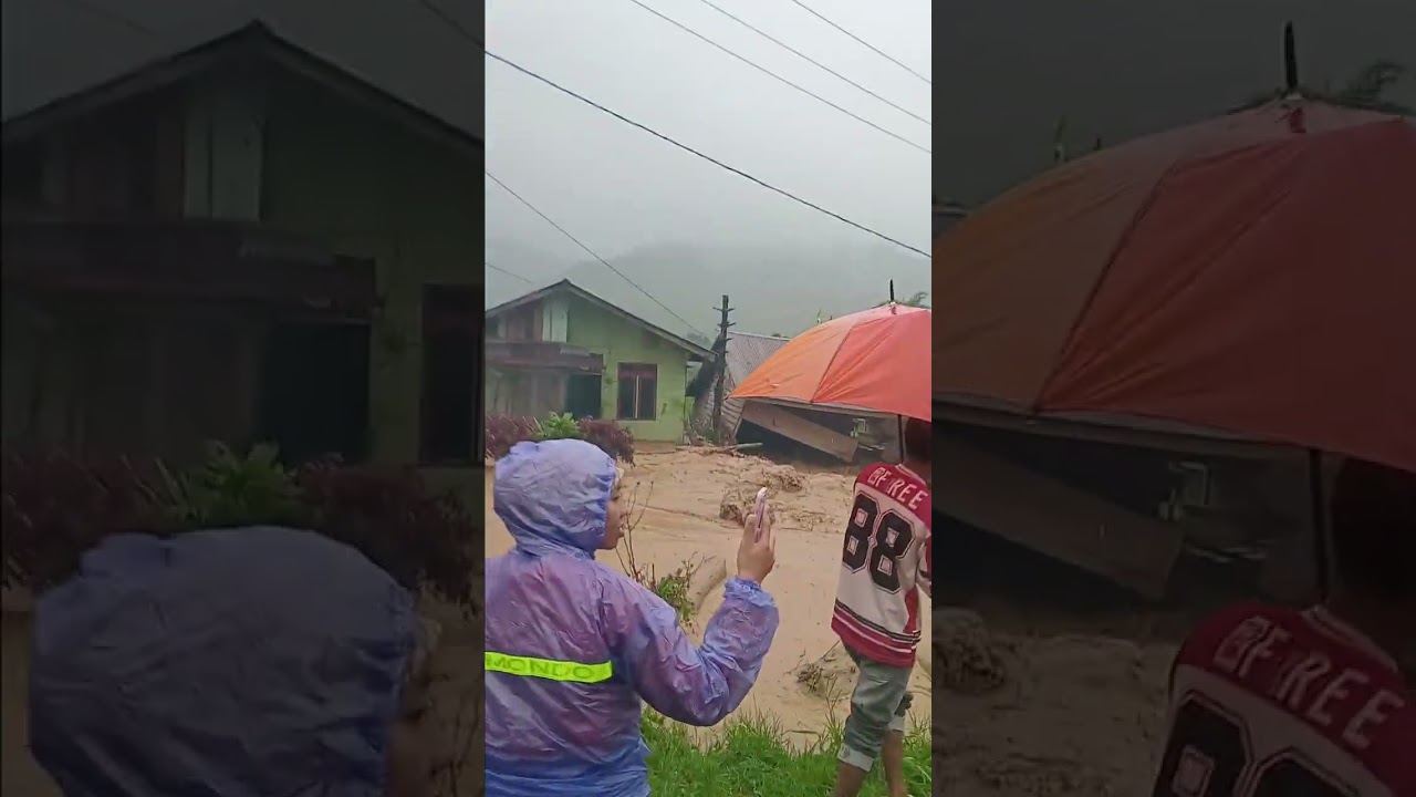 Detik2 air alur naik menghantam rumah warga di kec.celala