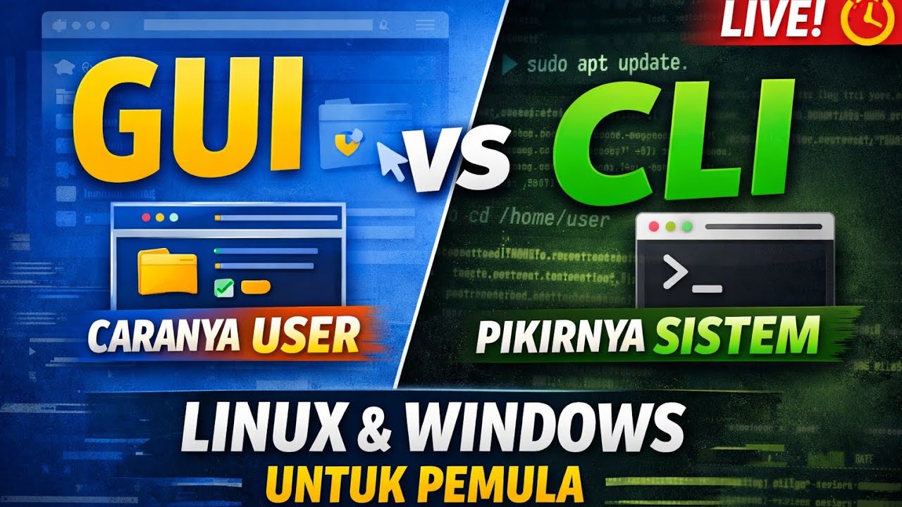 GUI vs CLI: User Mindset VS System Rules Dijelaskan Dari 0!